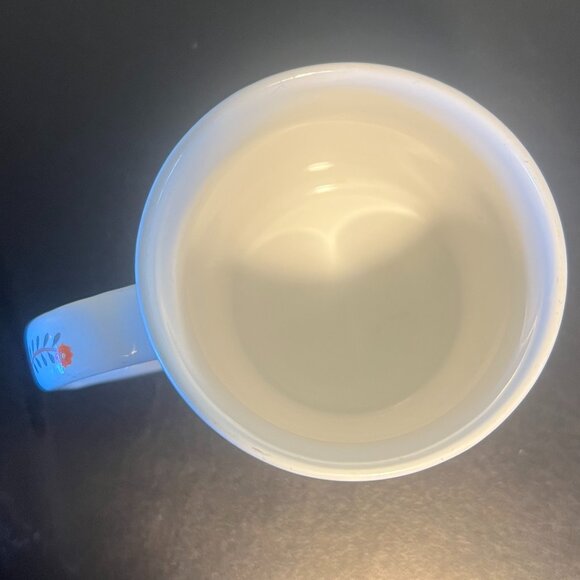 Vtg OTAGIRI Museum of American Folk Art SUNFLOWERS AND DOUBLE HEARTS Quilt Mug - Picture 8 of 10